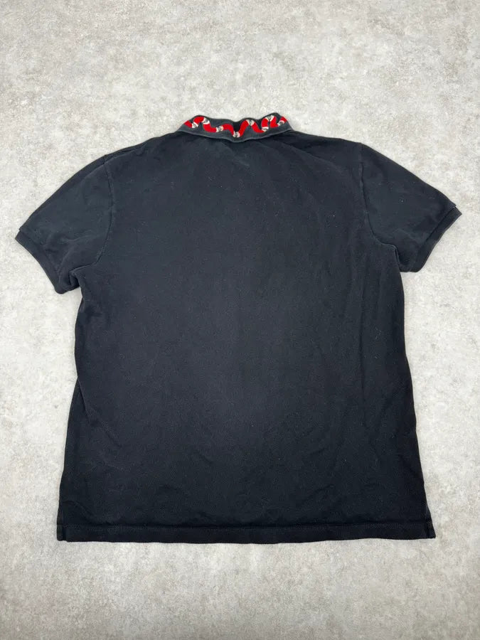 Gucci Black Snake Polo Shirt DQLRNrU 3