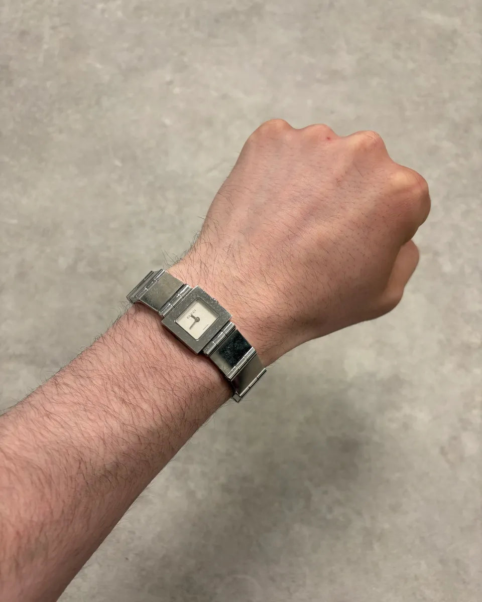 2000s Gucci Square Minimalist Watch tMohlFb 0