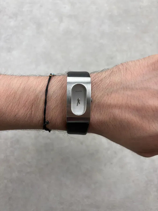 2000s Gucci Stainless Steel Rectangular Watch ZHbyWOo 1