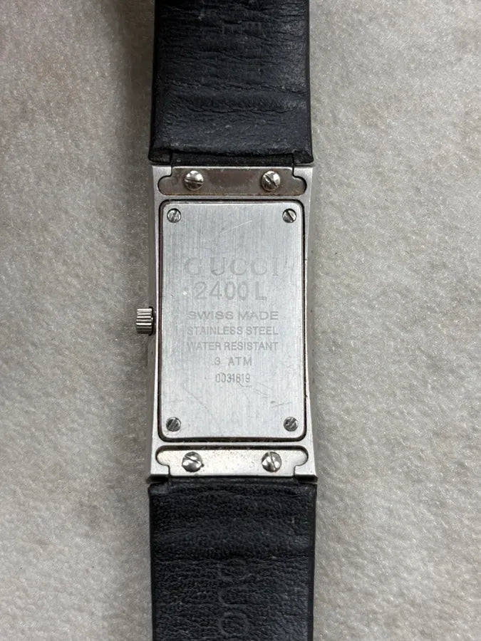 2000s Gucci Stainless Steel Rectangular Watch ZHbyWOo 5
