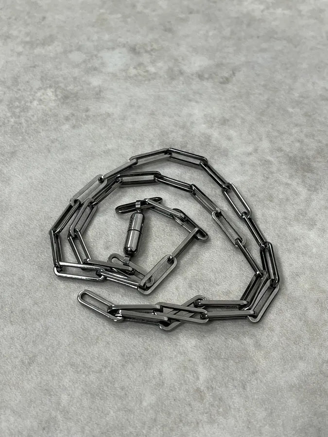 2000s Gucci Steel Chain Link Necklace JmHDuBk 3