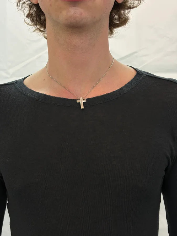 2000s Gucci Sterling Silver Cross Necklace by Tom Ford IxFswWH 1