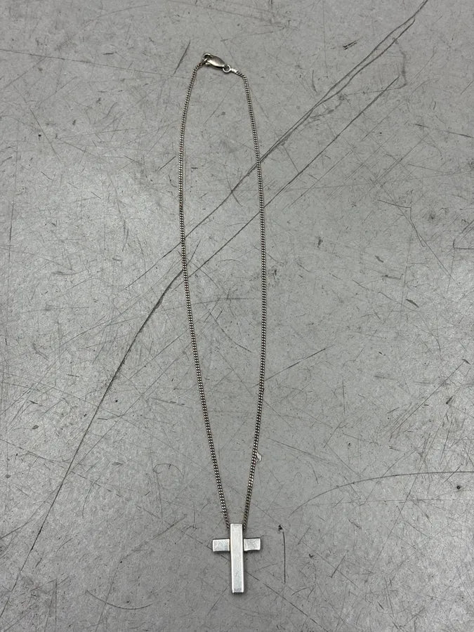 2000s Gucci Sterling Silver Cross Necklace by Tom Ford IxFswWH 0