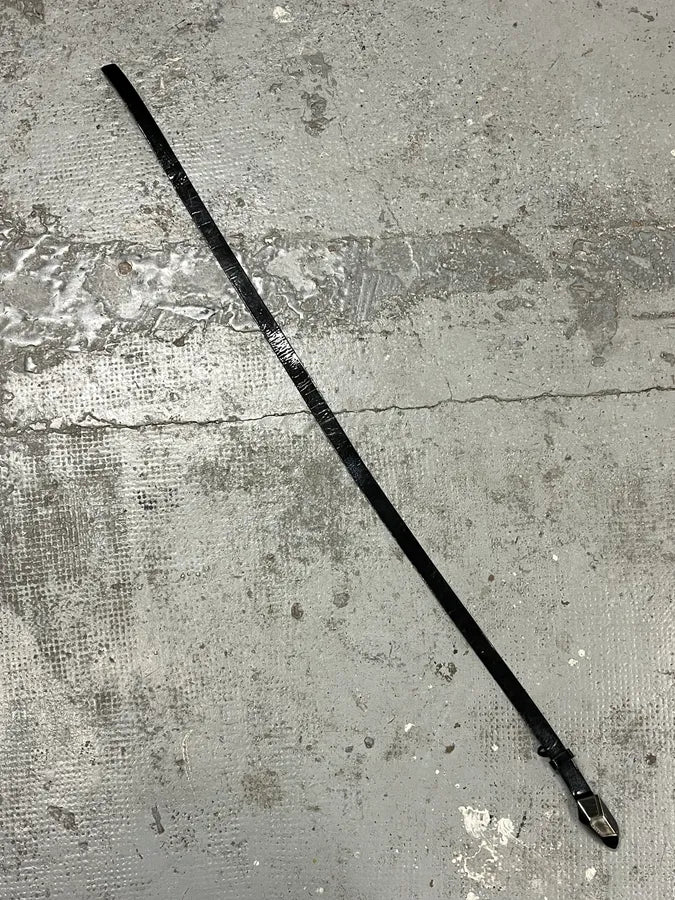 2000s Gucci Stone Buckle Black Leather Belt AEbjVHV 7