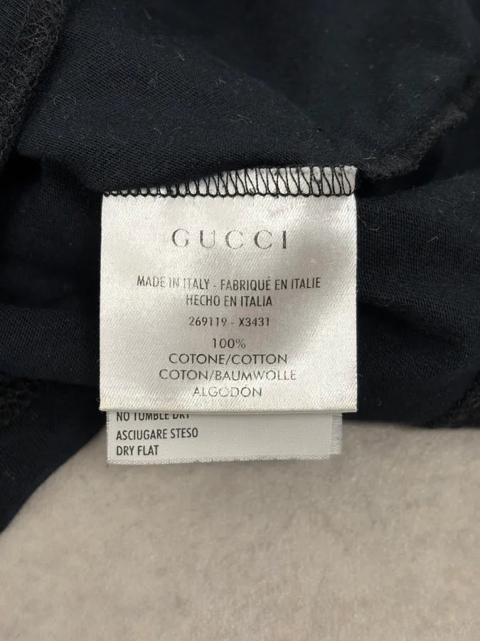 2010s Gucci Striped Collar Navy Polo Shirt MegUNZj 7