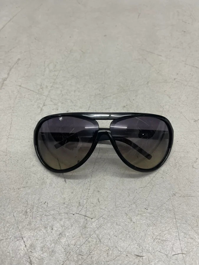 2000s Gucci Black Aviator Sunglasses MiwpAuT 4