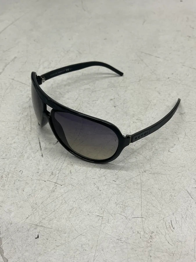 2000s Gucci Black Aviator Sunglasses MiwpAuT 7