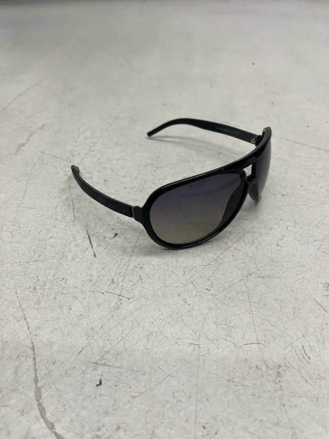 2000s Gucci Black Aviator Sunglasses MiwpAuT 6
