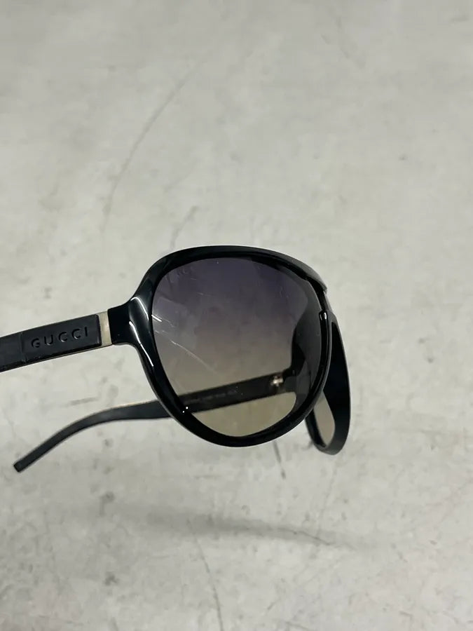 2000s Gucci Black Aviator Sunglasses MiwpAuT 11