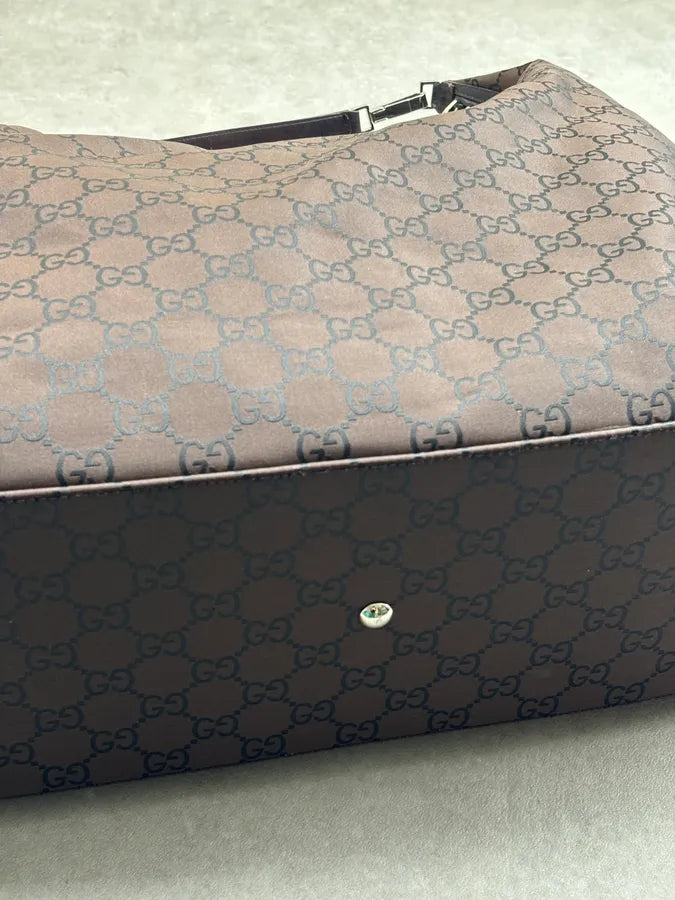 2000s Gucci Vintage GG Monogram Sheer Mesh Hobo Bag by Tom Ford aRkTEei 13
