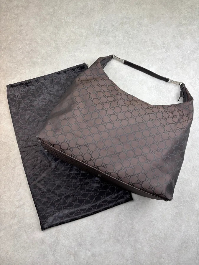 2000s Gucci Vintage GG Monogram Sheer Mesh Hobo Bag by Tom Ford aRkTEei 2
