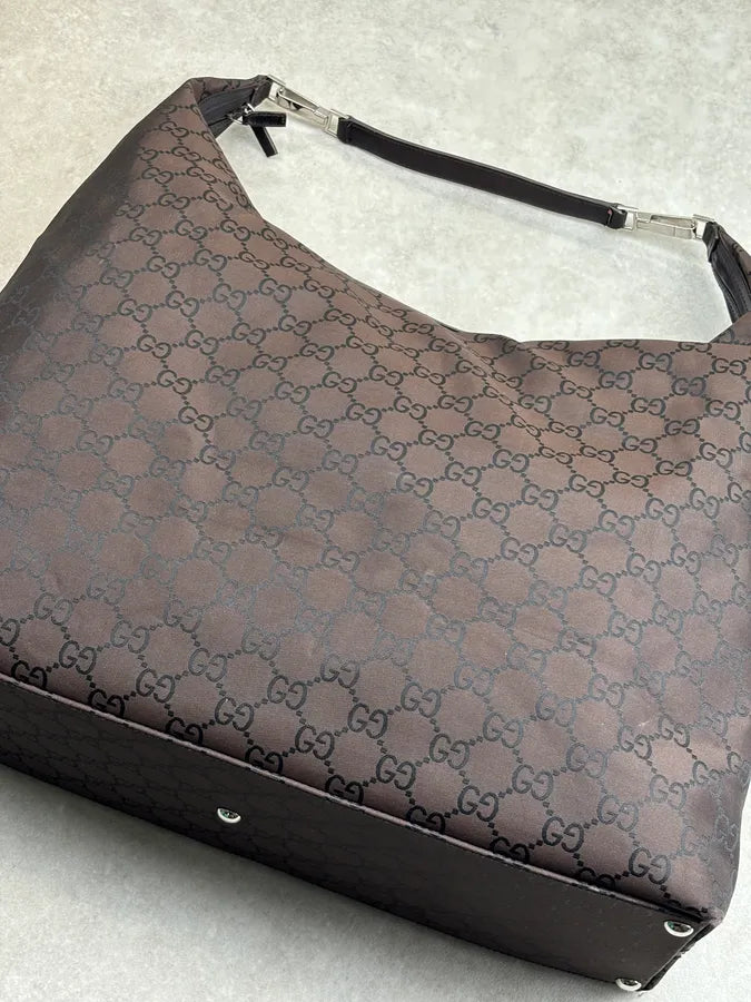 2000s Gucci Vintage GG Monogram Sheer Mesh Hobo Bag by Tom Ford aRkTEei 20