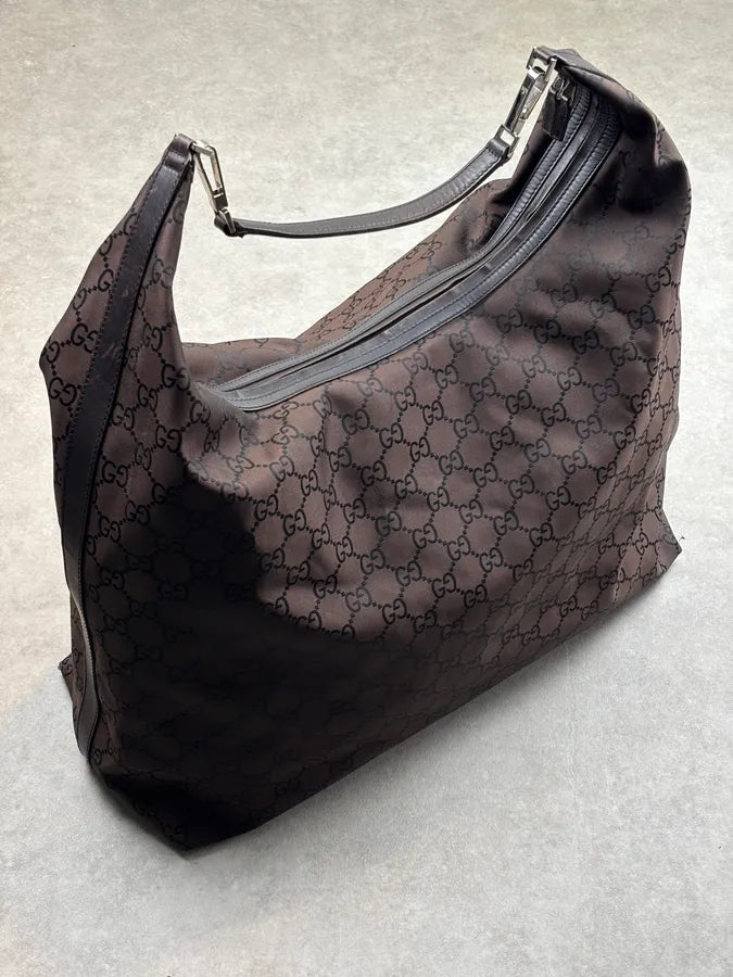 2000s Gucci Vintage GG Monogram Sheer Mesh Hobo Bag by Tom Ford aRkTEei 4