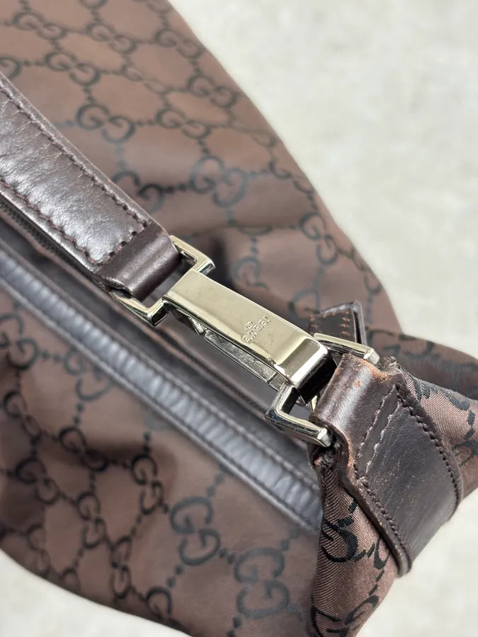 2000s Gucci Vintage GG Monogram Sheer Mesh Hobo Bag by Tom Ford aRkTEei 7