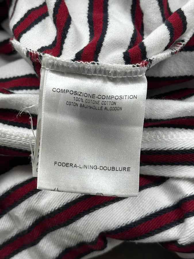 SS2008 Gucci White & Bordeaux Striped Polo by Frida Giannini pbUAbrF 9
