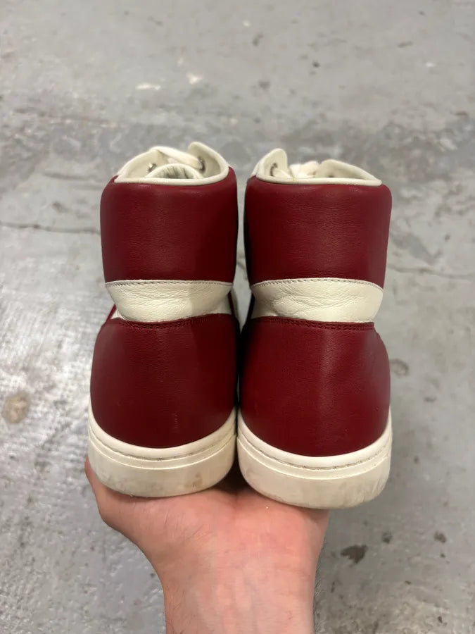 2000s Gucci White & Red High G Sneakers wPoGbxP 7