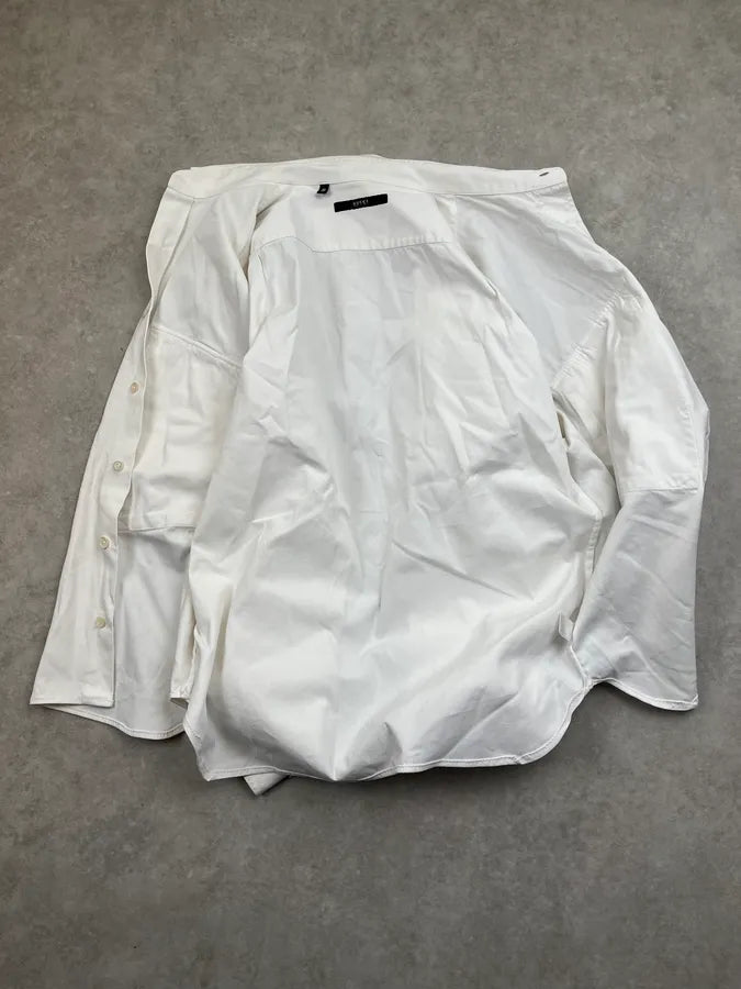 SS2002 Gucci White Officer Cargo Bondage Over Shirt ukppYPw 8