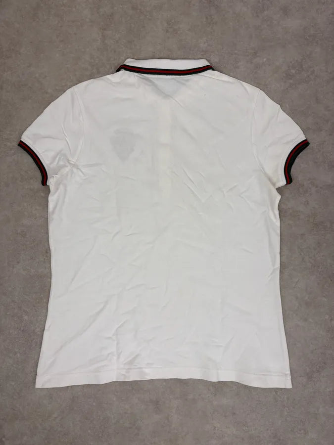 2000s Gucci White Embroidered Logo Polo QcebuNY 5