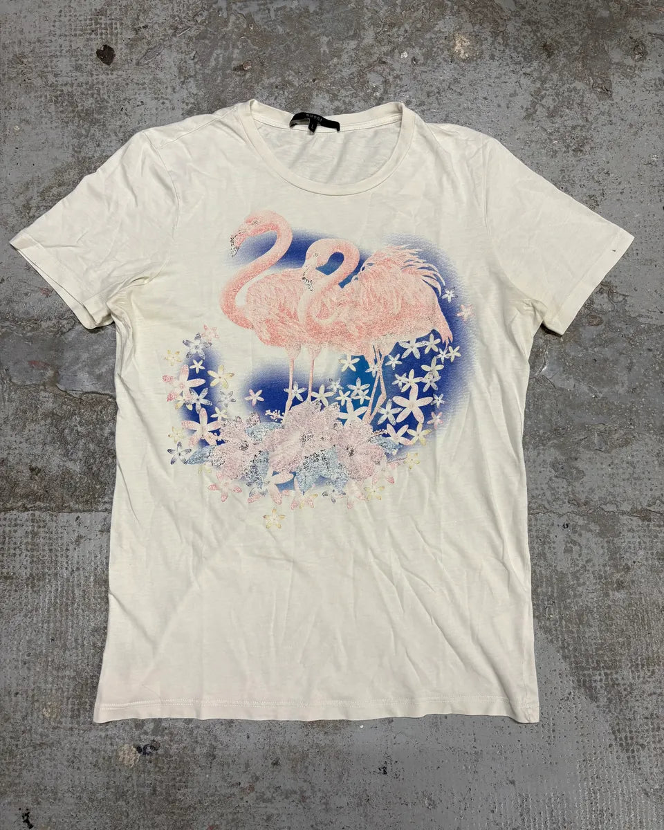 2000s Gucci White Flamingo T-Shirt TwDGrWp 0