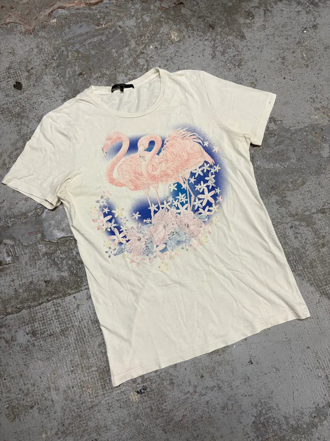 2000s Gucci White Flamingo T-Shirt TwDGrWp 3