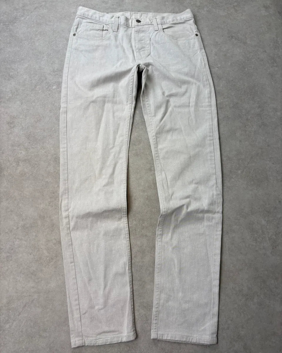 2000s Gucci White Minimalist Denim Jeans  iWaXjts 0