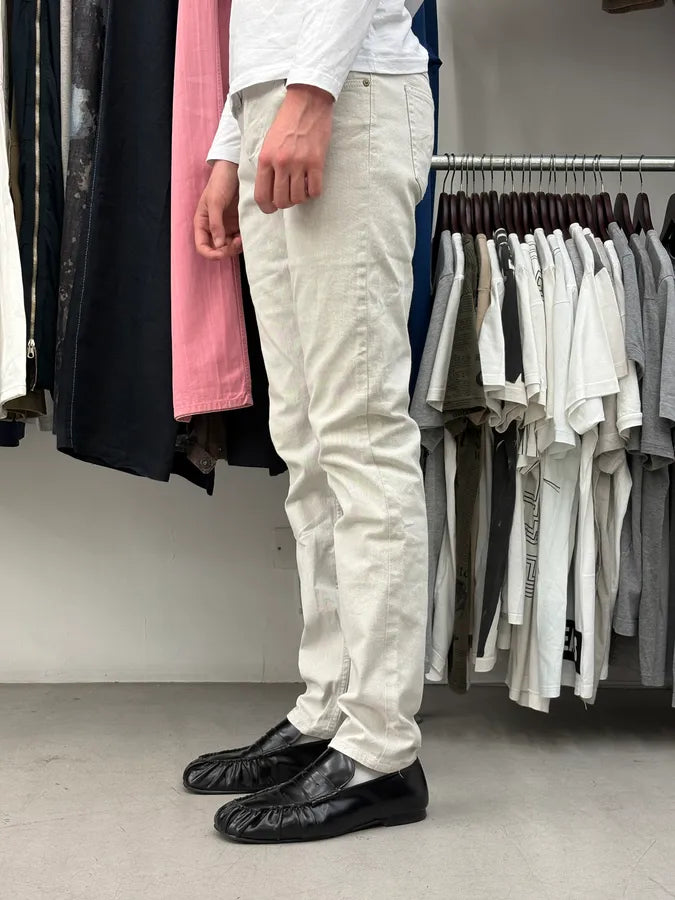 2000s Gucci White Minimalist Denim Jeans  iWaXjts 2