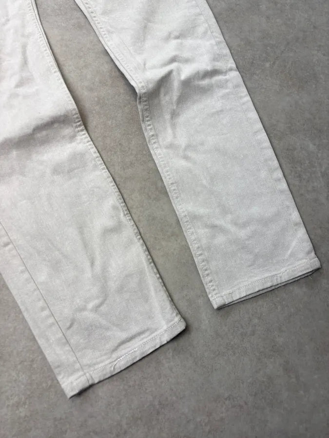 2000s Gucci White Minimalist Denim Jeans  iWaXjts 7