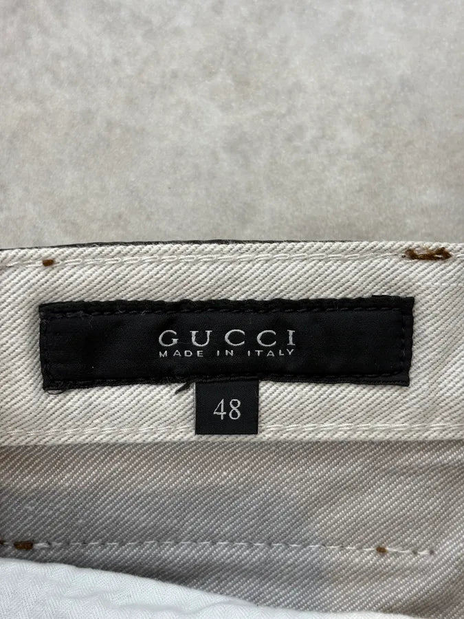 2000s Gucci White Minimalist Denim Jeans  iWaXjts 10