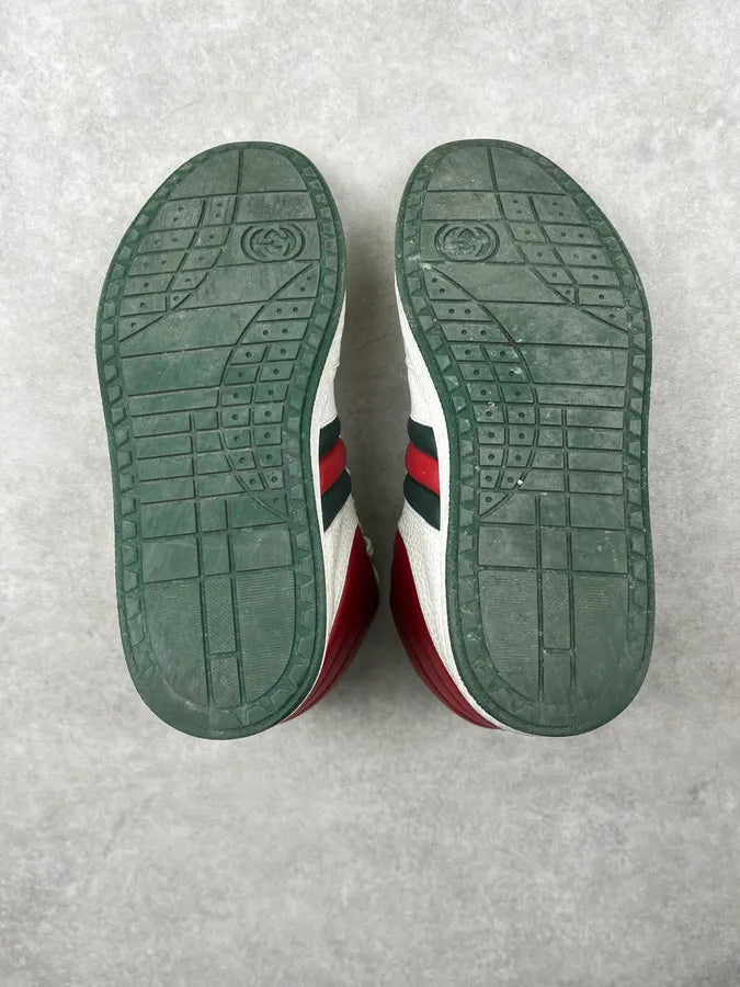 2000s Gucci White Signature High Leather Sneakers qbgVGAg 6