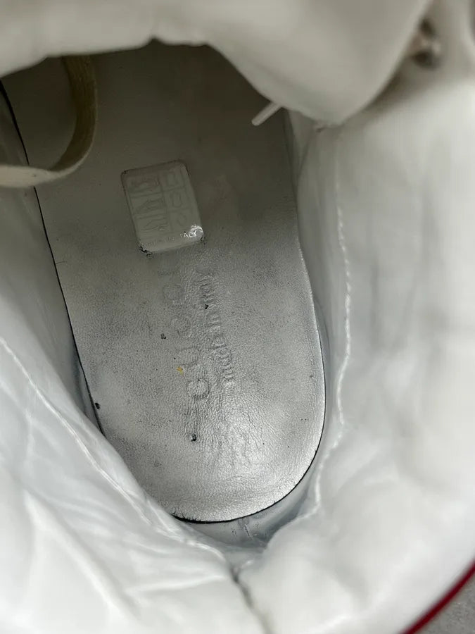 2000s Gucci White Signature High Leather Sneakers qbgVGAg 9