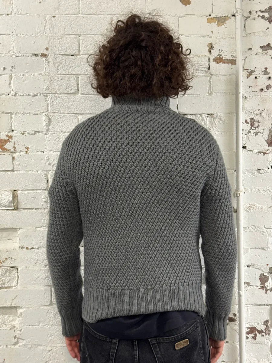 2000s Gucci Wool Grey Knitted Turtleneck Sweater BVnSStJ 2