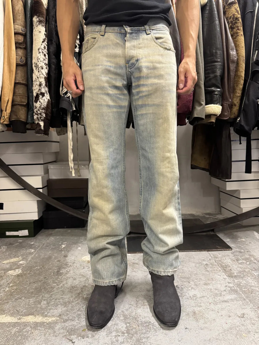 2000s Helmut Lang Blue Faded Washed Denim Jeans ShAVfQi 2