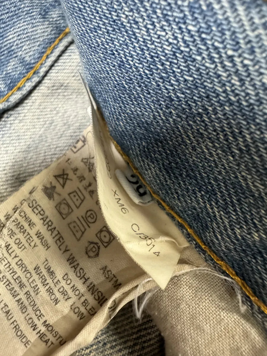 2000s Helmut Lang Blue Faded Washed Denim Jeans ShAVfQi 6