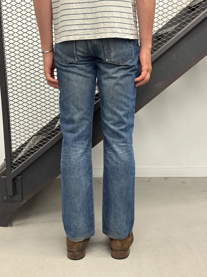 2000s Helmut Lang Blue Boot Cut Denim Jeans LwLWYPu 3