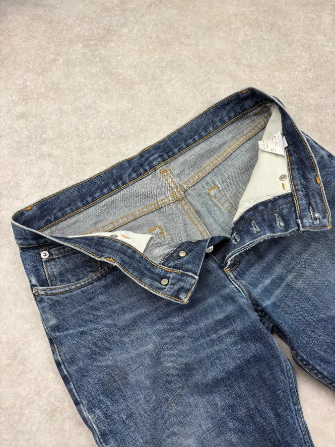 2000s Helmut Lang Blue Boot Cut Denim Jeans LwLWYPu 7