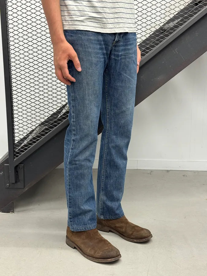 2000s Helmut Lang Blue Boot Cut Denim Jeans LwLWYPu 2