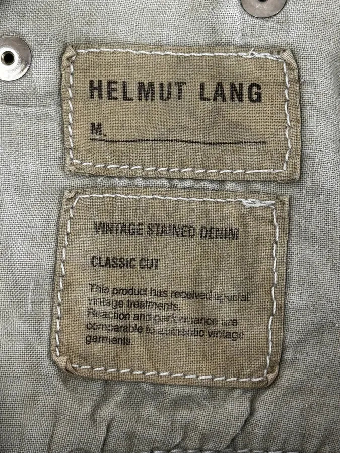 2000s Helmut Lang Blue Vintage Stained Denim Jeans bSVWPCO 11