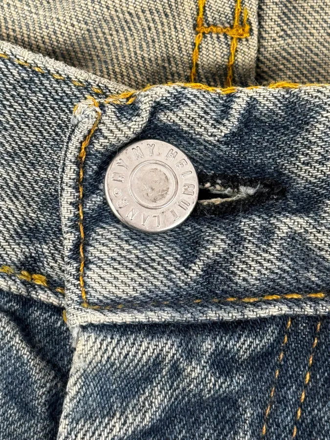 2000s Helmut Lang Blue Vintage Stained Denim Jeans bSVWPCO 8