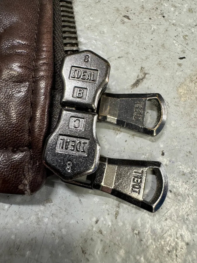 2000s Helmut Lang Brown Biker Leather Jacket (M) RrriBFk 8