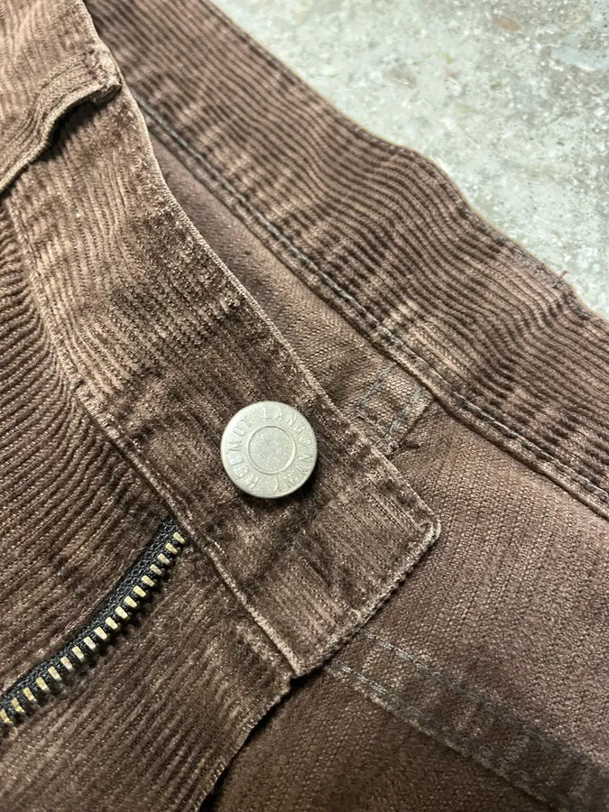2000s Helmut Lang Brown Corduroy Large Vintage Pants (M) MuEDLFW 7