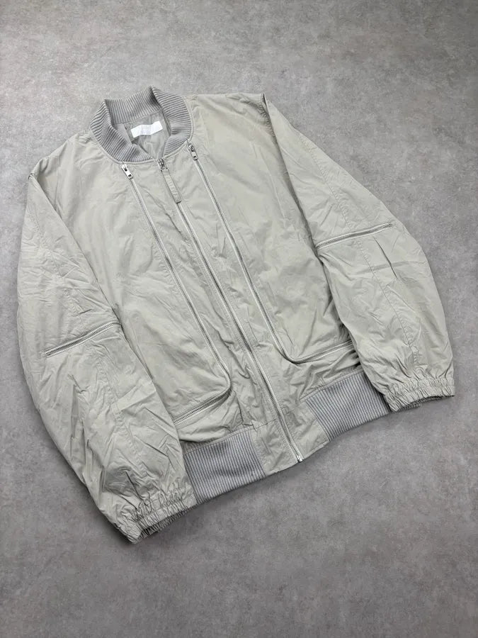 2010s Helmut Lang Grey Multi Zip Nylon Cargo Bomber Jacket  dYbCTWa 5