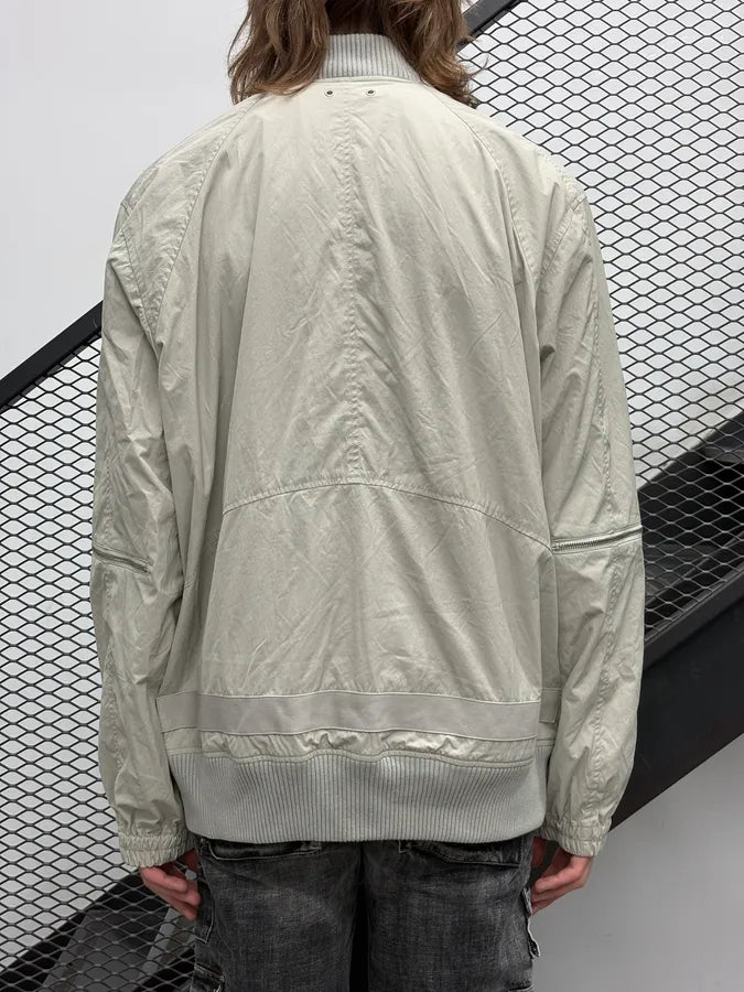 2010s Helmut Lang Grey Multi Zip Nylon Cargo Bomber Jacket  dYbCTWa 2