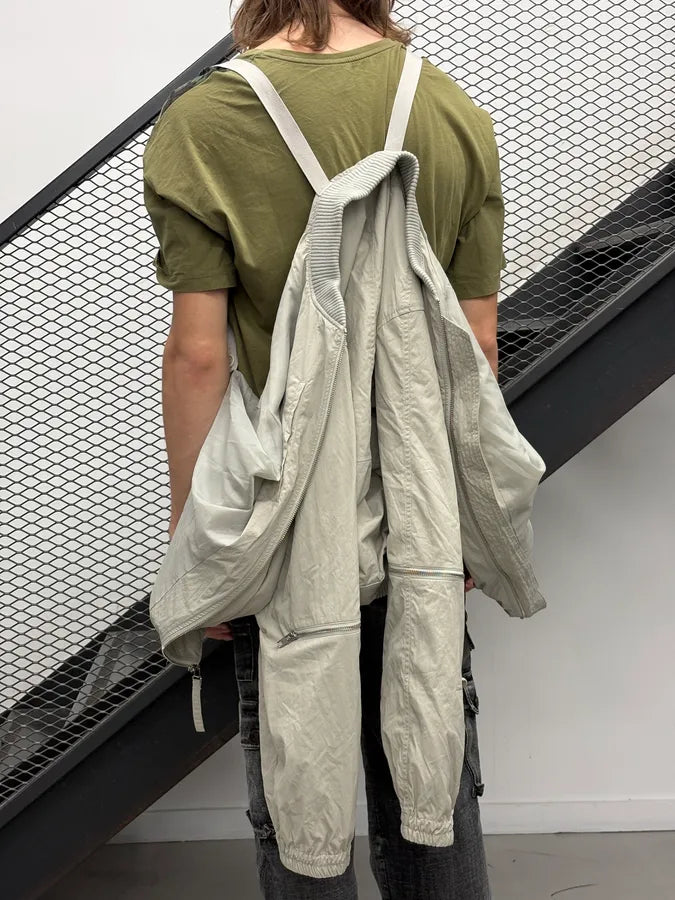 2010s Helmut Lang Grey Multi Zip Nylon Cargo Bomber Jacket  dYbCTWa 4