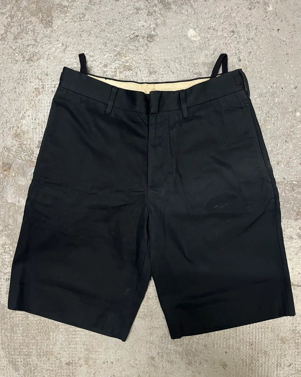2000s Helmut Lang Strapped Waistband Navy Shorts (XS/S) iTOaUsp 0