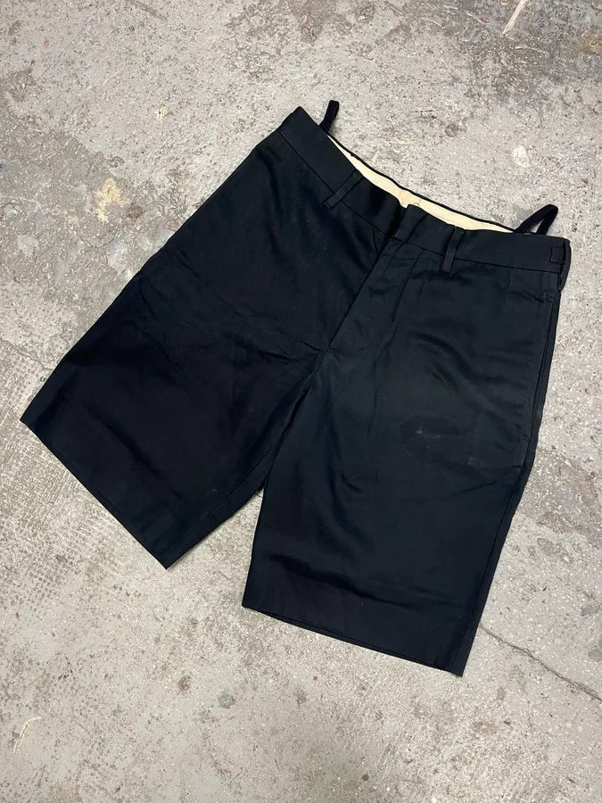 2000s Helmut Lang Strapped Waistband Navy Shorts (XS/S) iTOaUsp 3