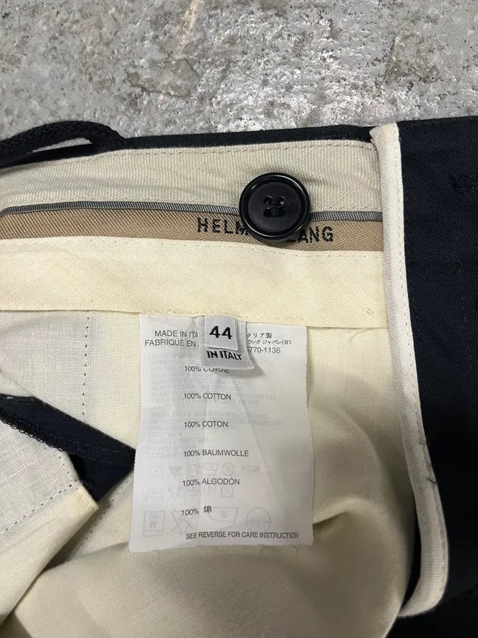 2000s Helmut Lang Strapped Waistband Navy Shorts (XS/S) iTOaUsp 6