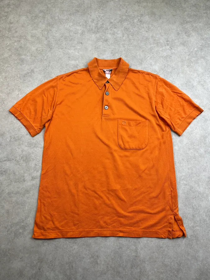 2000s Hermès Chest Pocket Orange Polo zydrOMW 0