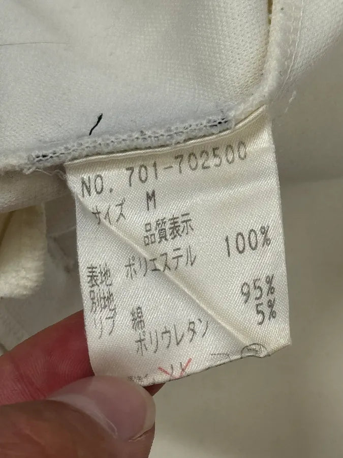 2000s Hyoma Uniform Red Lines White Zip Up Sweater GfUWklA 10