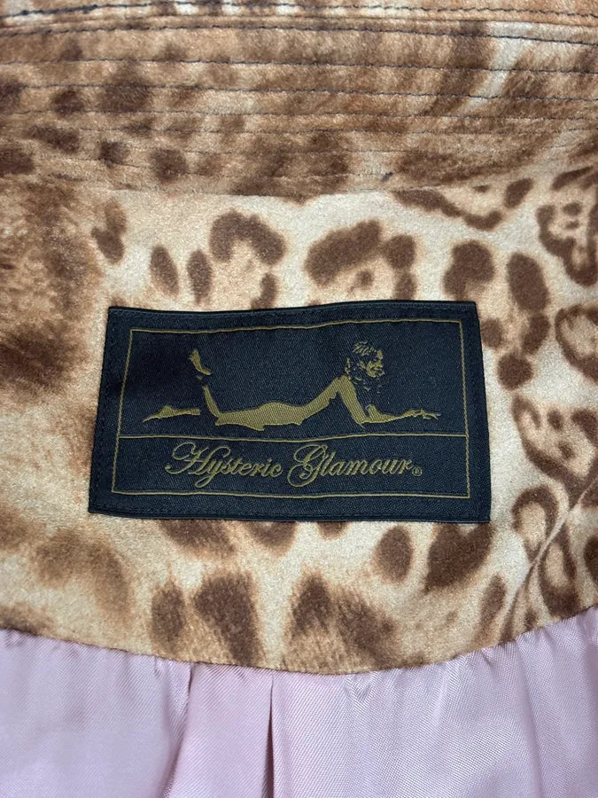 2000s Hysteric Glamour Long Leopard Effect Jacket QafaaVo 10