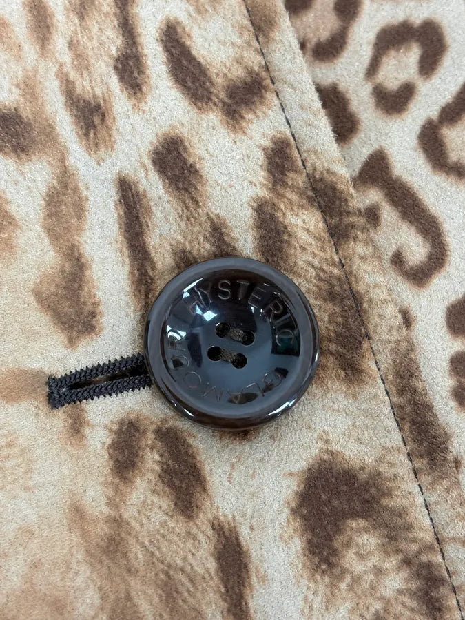 2000s Hysteric Glamour Long Leopard Effect Jacket QafaaVo 9